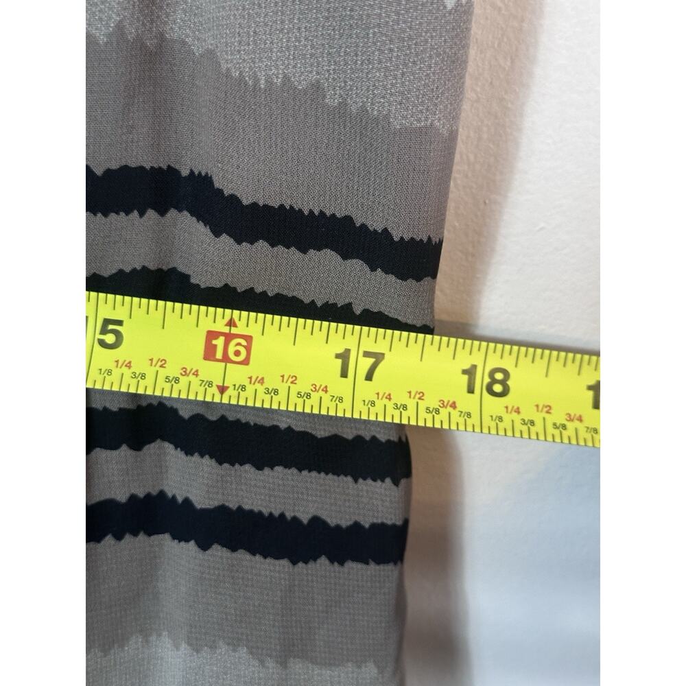 SL Fashion Dress Size 16 Multicolor Striped Fit Flare Pleated Sleeveless A-Line - Picture 9 of 11